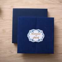 Hardcover Box Transparent Acrylic Invitation Card Slap-up Wedding Invitation Card